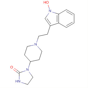 2-Imidazolidinone, 1-[1-[2-(1-hydroxy-1H-indol-3-yl)ethyl]-4-piperidinyl]- molecular structure