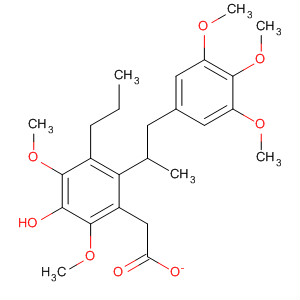 Phenol,2,6-dimethoxy-4-[1-methyl-2-(3,4,5-trimethoxyphenyl)ethyl]-3-propyl-,acetate molecular structure