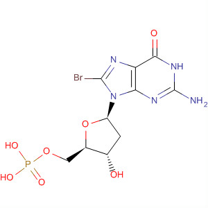 5'-Guanylic acid, 8-bromo-2'-deoxy- molecular structure