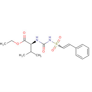 Valine, N-[[[(2-phenylethenyl)sulfonyl]amino]carbonyl]-, ethyl ester molecular structure