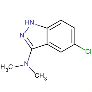 1H-Indazol-3-amine, 5-chloro-N,N-dimethyl- molecular structure