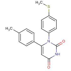 2,4(1H,3H)-Pyrimidinedione,6-(4-methylphenyl)-1-[4-(methylthio)phenyl]- molecular structure