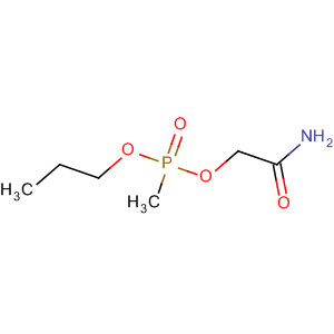 Phosphonic acid, methyl-, 2-amino-2-oxoethyl propyl ester molecular structure