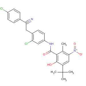 Benzamide,N-[3-chloro-4-[(4-chlorophenyl)cyanomethyl]phenyl]-3-(1,1-dimethylethyl)-2-hydroxy-6-methyl-5-nitro-