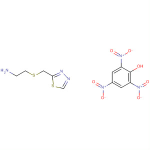 Ethanamine, 2-[(1,3,4-thiadiazol-2-ylmethyl)thio]-, compd. with2,4,6-trinitrophenol (1:1) molecular structure