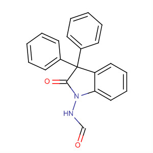 Formamide, N-(2,3-dihydro-2-oxo-3,3-diphenyl-1H-indol-1-yl)- molecular structure