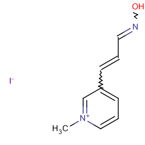Pyridinium, 3-[3-(hydroxyimino)-1-propenyl]-1-methyl-, iodide molecular structure