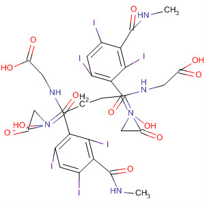 Glycine,N,N'-[1,2-ethanediylbis[oxy(1-oxo-2,1-ethanediyl)imino[2,4,6-triiodo-5-[(methylamino)carbonyl]-3,1-phenylene]carbonyl]]bis-