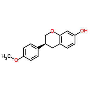 (3S)-3-(4-methoxyphenyl)-3,4-dihydro-2H-chromen-7-ol molecular structure