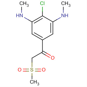 Ethanone, 1-[4-chloro-3,5-bis(methylamino)phenyl]-2-(methylsulfonyl)- molecular structure