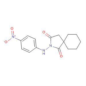 2-Azaspiro[4.5]decane-1,3-dione, 2-[(4-nitrophenyl)amino]- molecular structure