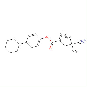Pentanoic acid, 4-cyano-4-methyl-2-methylene-, 4-cyclohexylphenylester