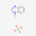 Quinoxalinium, 1-methyl-, perchlorate molecular structure