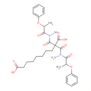 Decanedioic acid, bis[2-(1-oxo-2-phenoxypropyl)hydrazide] molecular structure