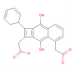 Cyclobuta[b]naphthalene-3,8-diol, 1,2-dihydro-1-phenyl-, diacetate molecular structure