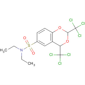 4H-1,3-Benzodioxin-6-sulfonamide,N,N-diethyl-2,4-bis(trichloromethyl)-