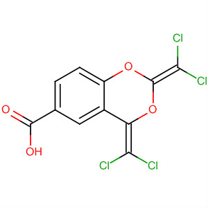 4H-1,3-Benzodioxin-6-carboxylic acid, 2,4-bis(dichloromethylene)-
