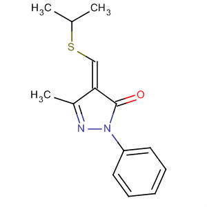 3H-Pyrazol-3-one,2,4-dihydro-5-methyl-4-[[(1-methylethyl)thio]methylene]-2-phenyl-, (E)-