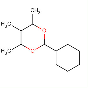 1,3-Dioxane, 2-cyclohexyl-4,5,6-trimethyl- molecular structure