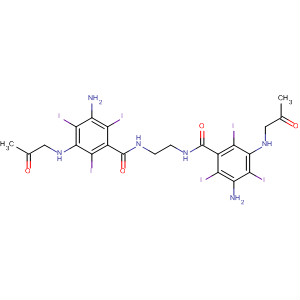 Benzamide,N,N'-1,2-ethanediylbis[3-(acetylmethylamino)-5-amino-2,4,6-triiodo- molecular structure