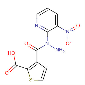 2-Thiophenecarboxylic acid, 2-(3-nitro-2-pyridinyl)hydrazide molecular structure