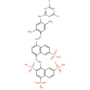 1,3,6-Naphthalenetrisulfonic acid,4-[[4-[[4-[(4,6-dichloro-1,3,5-triazin-2-yl)amino]-2,5-dimethylphenyl]azo]-7-sulfo-1-naphthalenyl]azo]-