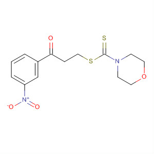 4-Morpholinecarbodithioic acid, 3-(3-nitrophenyl)-3-oxopropyl ester molecular structure