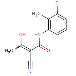 2-Butenamide, N-(3-chloro-2-methylphenyl)-2-cyano-3-hydroxy- molecular structure