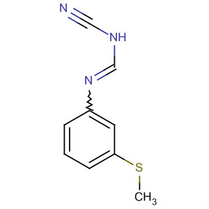 Methanimidamide, N-cyano-N'-[3-(methylthio)phenyl]- molecular structure