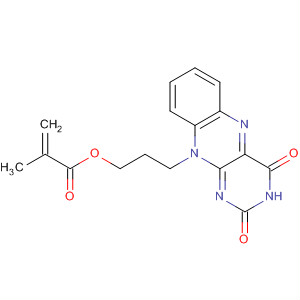 2-Propenoic acid, 2-methyl-,3-(3,4-dihydro-2,4-dioxobenzo[g]pteridin-10(2H)-yl)propyl ester molecular structure