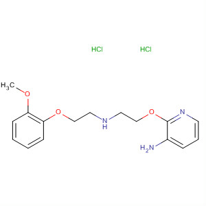 3-Pyridinamine, 2-[2-[[2-(2-methoxyphenoxy)ethyl]amino]ethoxy]-,dihydrochloride molecular structure