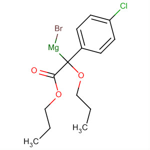 Magnesium, bromo[1-(4-chlorophenyl)-2-oxo-1,2-dipropoxyethyl]- molecular structure