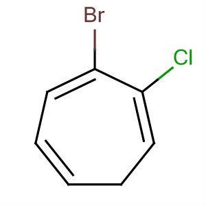 1,3,5-Cycloheptatriene, 3-bromo-2-chloro- molecular structure