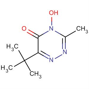 1,2,4-Triazin-5(4H)-one, 6-(1,1-dimethylethyl)-4-hydroxy-3-methyl- molecular structure