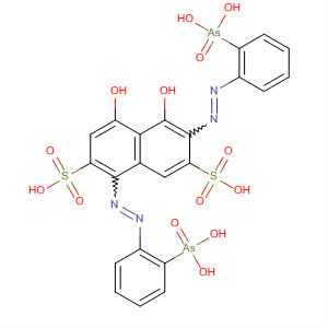 2,7-Naphthalenedisulfonic acid,1,6-bis[(2-arsonophenyl)azo]-4,5-dihydroxy- molecular structure