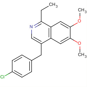 Isoquinoline, 4-[(4-chlorophenyl)methyl]-1-ethyl-6,7-dimethoxy- molecular structure