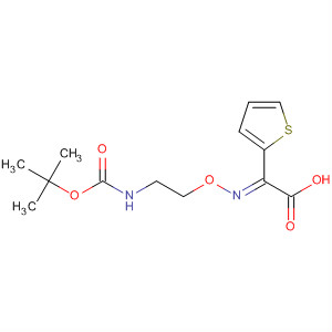 2-Thiopheneacetic acid,a-[[2-[[(1,1-dimethylethoxy)carbonyl]amino]ethoxy]imino]-, (Z)- molecular structure