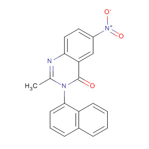 4(3H)-Quinazolinone, 2-methyl-3-(1-naphthalenyl)-6-nitro- molecular structure