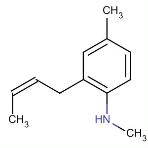 Benzenamine, 2-(2-butenyl)-N,4-dimethyl-, (Z)- molecular structure