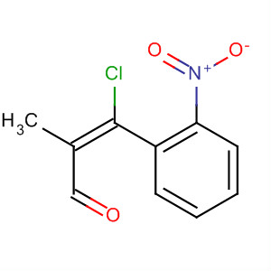 2-Propenal, 3-chloro-2-methyl-3-(2-nitrophenyl)-, (E)- molecular structure