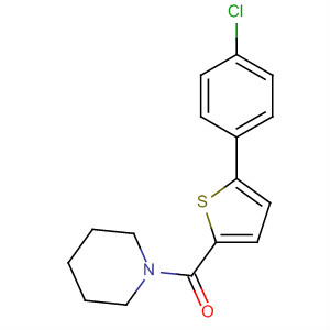 Piperidine, 1-[[5-(4-chlorophenyl)-2-thienyl]carbonyl]- molecular structure
