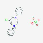 1H-1,4-Diazepinium, 6-chloro-2,3-dihydro-1,4-diphenyl-, perchlorate