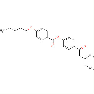 Benzoic acid, 4-(pentyloxy)-, 4-(3-methyl-1-oxopentyl)phenyl ester
