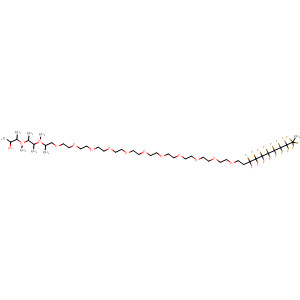 3,6,9,12,15,18,21,24,27,30,33,36,39-Tridecaoxanonatetracontan-1-ol,42,42,43,43,44,44,45,45,46,46,47,47,48,48,49,49,49-heptadecafluorooctamethyl- molecular structure