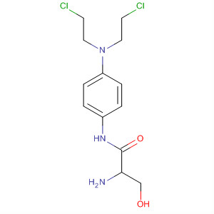 Propanamide,2-amino-N-[4-[bis(2-chloroethyl)amino]phenyl]-3-hydroxy- molecular structure