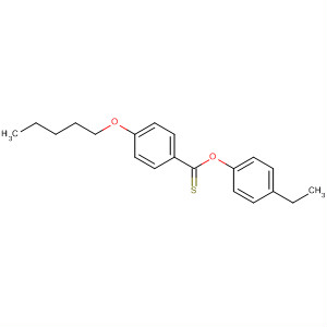 Benzenecarbothioic acid, 4-(pentyloxy)-, S-(4-ethylphenyl) ester molecular structure