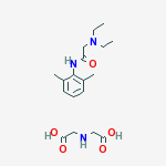 2,2'-Iminodiacetic acid - N-(2,6-dimethylphenyl)-N~2~,N~2~-diethylglycinamide (1:1) molecular structure