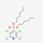 dihexyl (2,3,5,6-tetrachloropyridin-4-yl)phosphonate molecular structure