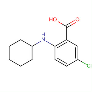 Benzoic acid, 5-chloro-2-(cyclohexylamino)-