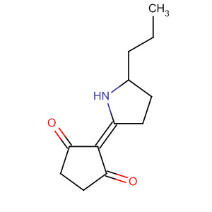 1,3-Cyclopentanedione, 2-(5-propyl-2-pyrrolidinylidene)- molecular structure